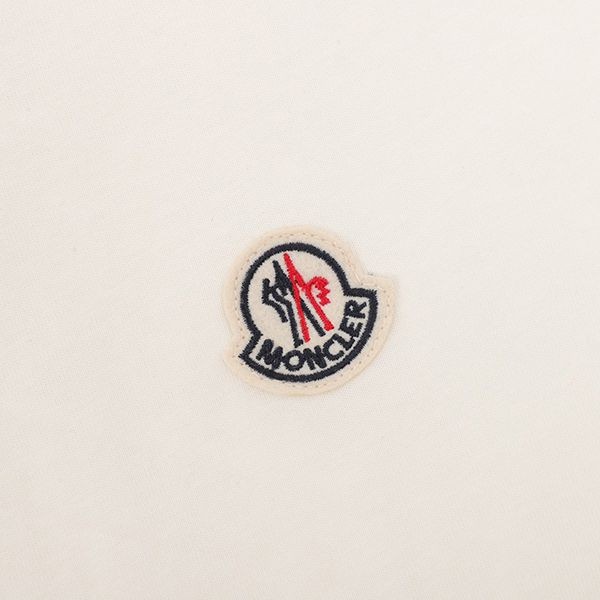 注目度抜群！モンクレール コピー胸に刺繍ロゴ Tシャツ&ホワイト mox38672